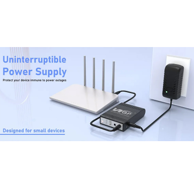 Picture of WGP Mini UPS 5V/9V/12V With Y Cable – 10400mAh - Black