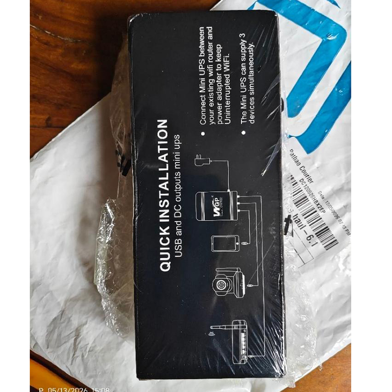 Picture of WGP Mini UPS 5V/9V/12V With Y Cable – 10400mAh - Black