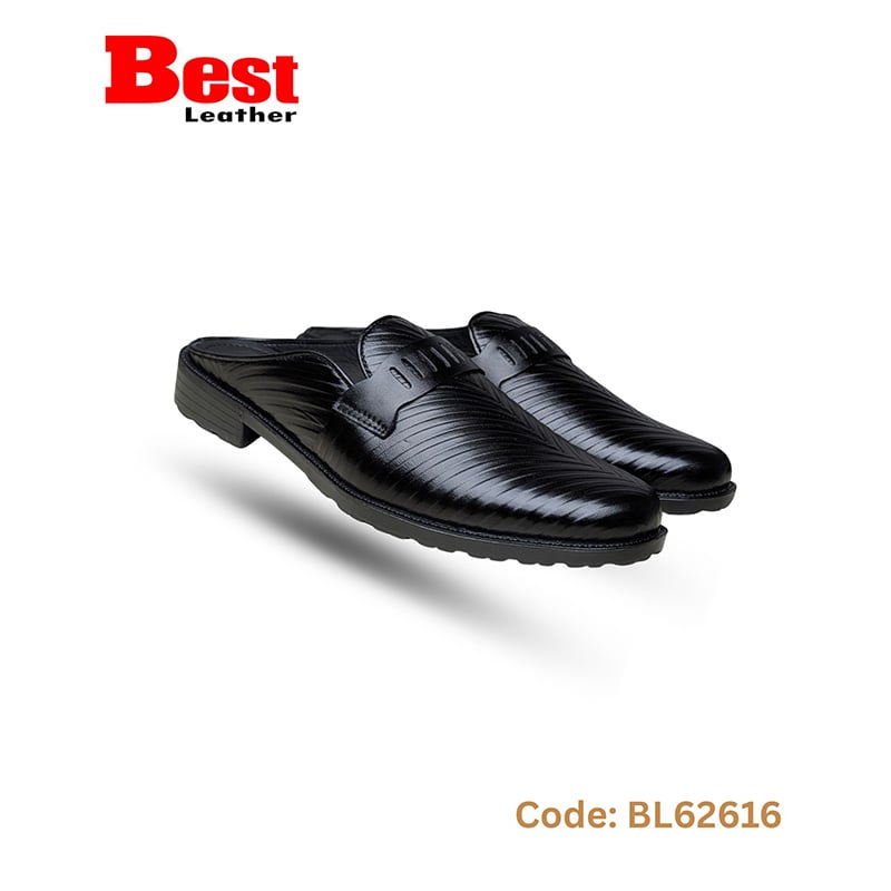 Picture of Leather Half shoe(Black)