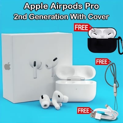 Picture of AirPods Pro 2nd Genaration MADE IN DUBAI Bluetooth Earbuds Ipx4 Waterproof In-Ear Earphone With Silicon Cover