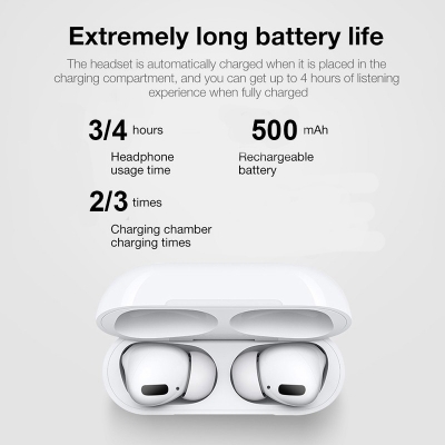 Picture of AirPods Pro 2nd Generation MADE IN DUBAI Bluetooth Earbuds In-Ear H2 Chip TWS Earphone