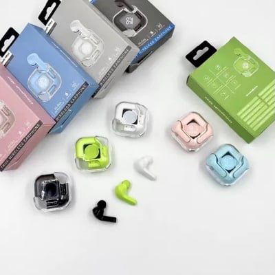 Picture of Ultrapods Pro True Wireless Earbuds with Display Transparent Design, Bluetooth 5.3 Water Proof