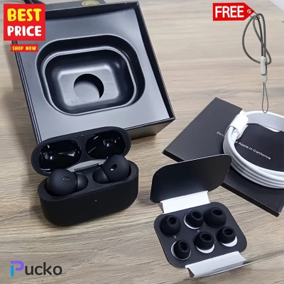 Picture of Airpods Pro 2nd Generation Special Black Edition MADE IN DUBAI Bluetooth Earbuds In-Ear Earphone