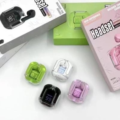 Picture of Ultrapods Pro True Wireless Earbuds with Display Transparent Design, Bluetooth 5.3 Water Proof