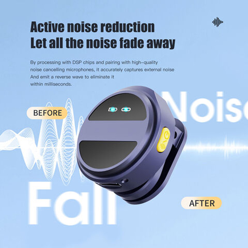 Picture of SX21 Wireless Microphone Copy of Hollyland Lark M2. Interview, Live Broadcast, Audio Video Recording Clip on Collar Microphone. Noise Reduction Lavalier Lapel Mini Microphone By ST Gadgets