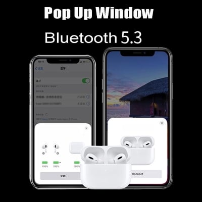Picture of Airpods Pro 2nd Generation Made in Dubai /With Pop-up and Beep Sound /High Bass & Longe Battery Bakup Whit Strap By ST Gadget