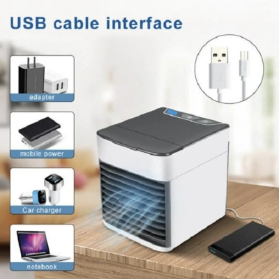 Picture of Mini Air cooler ultra cooling technology 2x Powerful Fan,Mini Ac and Air cooler For Office Mini Room And Car.