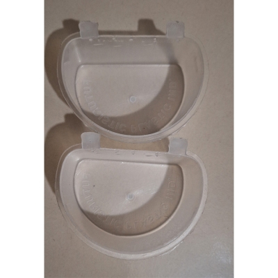 Picture of 5 pcs Bird Feeder Flat Bottom Feeding Cup Hanging Drink Food Bowl Birds Supplies