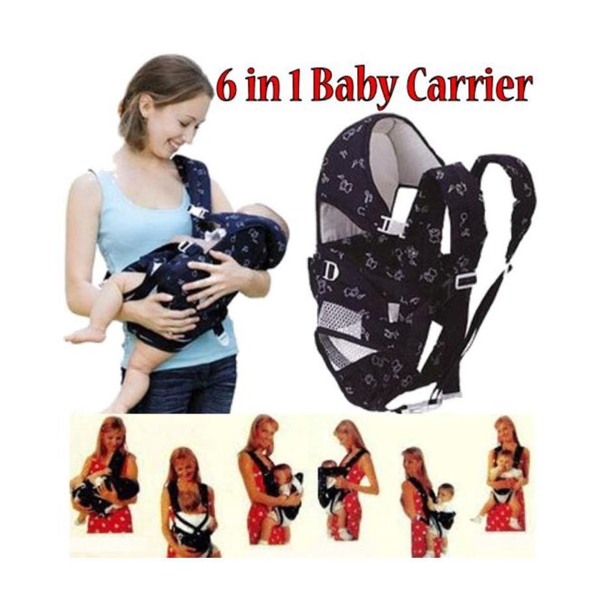 Picture of 6 in 1 Soft Baby Carrier Bag - Navy Blue