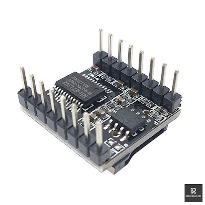 Picture of DFPlayer Mini MP3 Player Module | MP3 Music Player for Arduino & Microcontrollers (Black)
