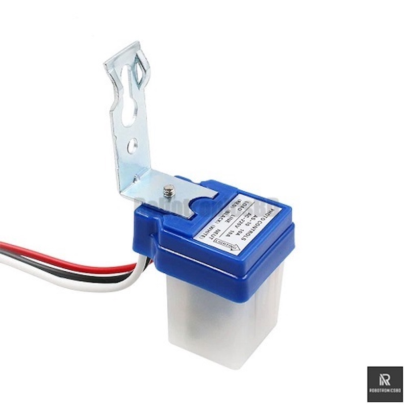Picture of Automatic On/Off Street Light Switch AS-10 | Photo Control Sensor for AC 220V 10A | Rainproof Day Night Light Sensor ()