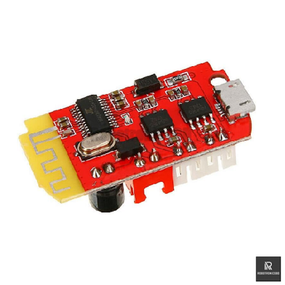 Picture of CT14 Bluetooth 4.2 Mini Stereo Power Amplifier Board | 5V 2A | 5W+5W DW-CT14+ Module (Red)