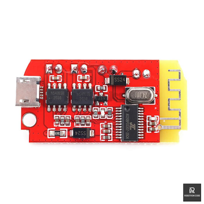 Picture of CT14 Bluetooth 4.2 Mini Stereo Power Amplifier Board | 5V 2A | 5W+5W DW-CT14+ Module (Red)