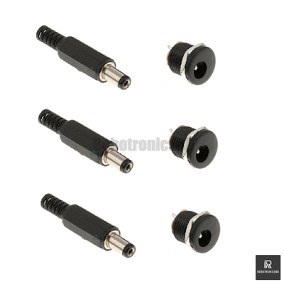 Picture of 10 Sets Male and Female DC Power Jack & Socket Combo | 5.5×2.1mm Connector Set (3 Sets)