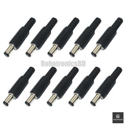 Picture of 5Pcs DC Male Power Jack Connector | 5.5×2.1mm Plug (10 Pcs)