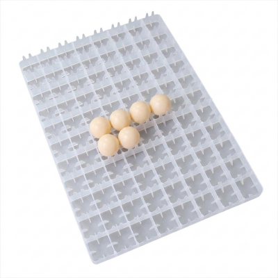 Picture of 88 Egg Tray White Plastic | Automatic Egg Incubator Setter Tray | High Quality | 01/02/05/10 Pcs Pack (2 pcs)