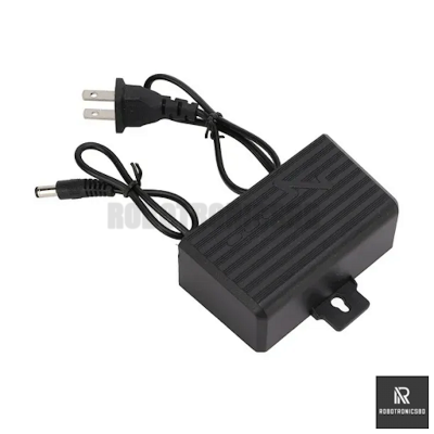 Picture of 12V 2A Waterproof CCTV Camera Power Adapter | Outdoor AC to DC Adapter for CC Camera, DVR, Security System, Incubator Power Supply (Black)