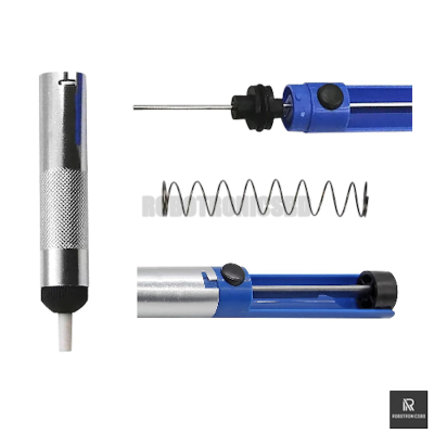 Picture of Hot Solder Desoldering Pump Used Soldering Remover(Blue, Medium Size) | Manual Vacuum Tool for Solder Removal & PCB Repair (Blue)