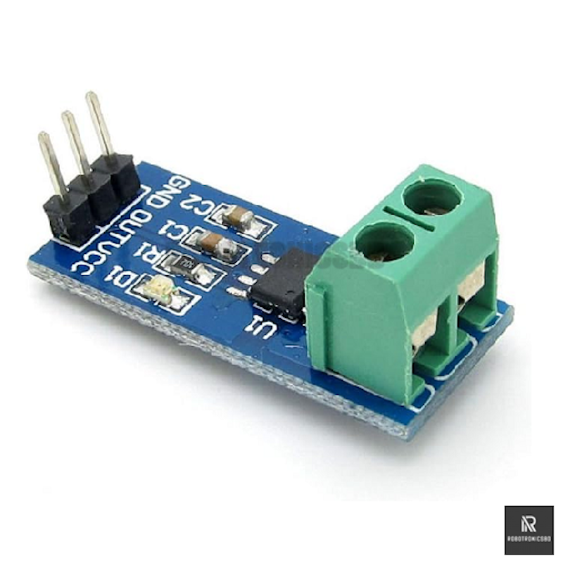 Picture of ACS712 Current Sensor Module | 5A / 20A / 30A Range | Hall Effect Current Detection for Arduino & Microcontrollers (Blue)