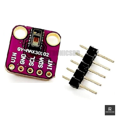 Picture of MAX30102 Pulse Sensor Module (Purple PCB) | Heart Rate & SpO2 Sensor for Arduino, ESP32, Raspberry Pi (Purple)