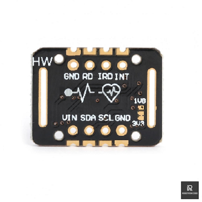 Picture of MAX30102 Pulse Sensor Module (Black PCB) | Heart Rate & SpO2 Sensor for Arduino, ESP32, Raspberry Pi (Black)