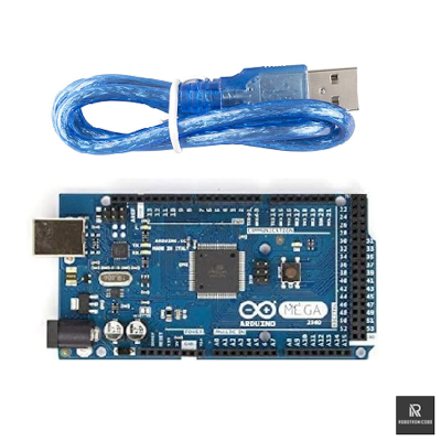 Picture of Arduino Mega 2560 R3 Development Board | ATmega2560 Microcontroller | 54 I/O Pins | For Advanced Projects & Robotics (Blue)
