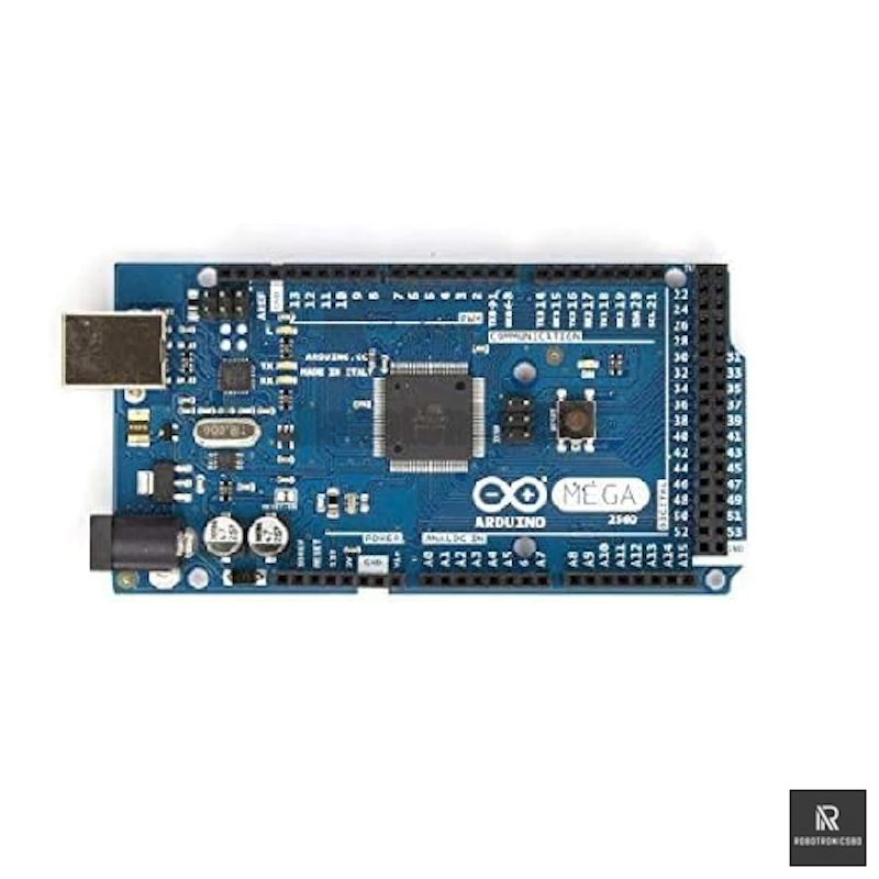 Picture of Arduino Mega 2560 R3 Development Board | ATmega2560 Microcontroller | 54 I/O Pins | For Advanced Projects & Robotics (Blue)