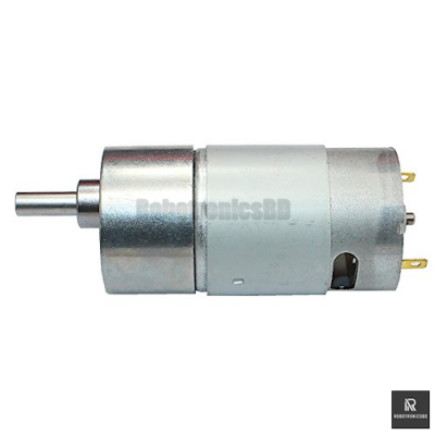 Picture of 37GB Metal Gear DC Motor 12V  High Torque Electric Gear Motor  30RPM / 100RPM / 500RPM / 800RPM for Robot, Drill & DIY Projects (2 pcs)