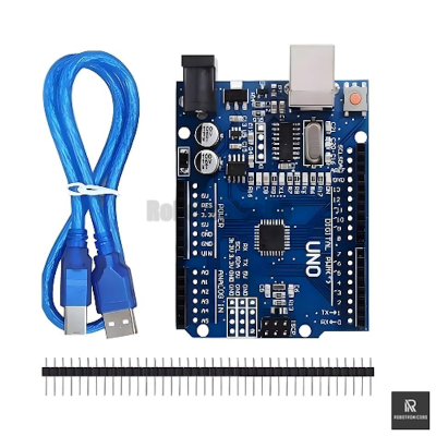 Picture of Arduino Uno R3 SMD CH340 Edition | ATmega328P Microcontroller Board | Compatible with Arduino IDE for Robotics, IoT & DIY Projects (Blue)