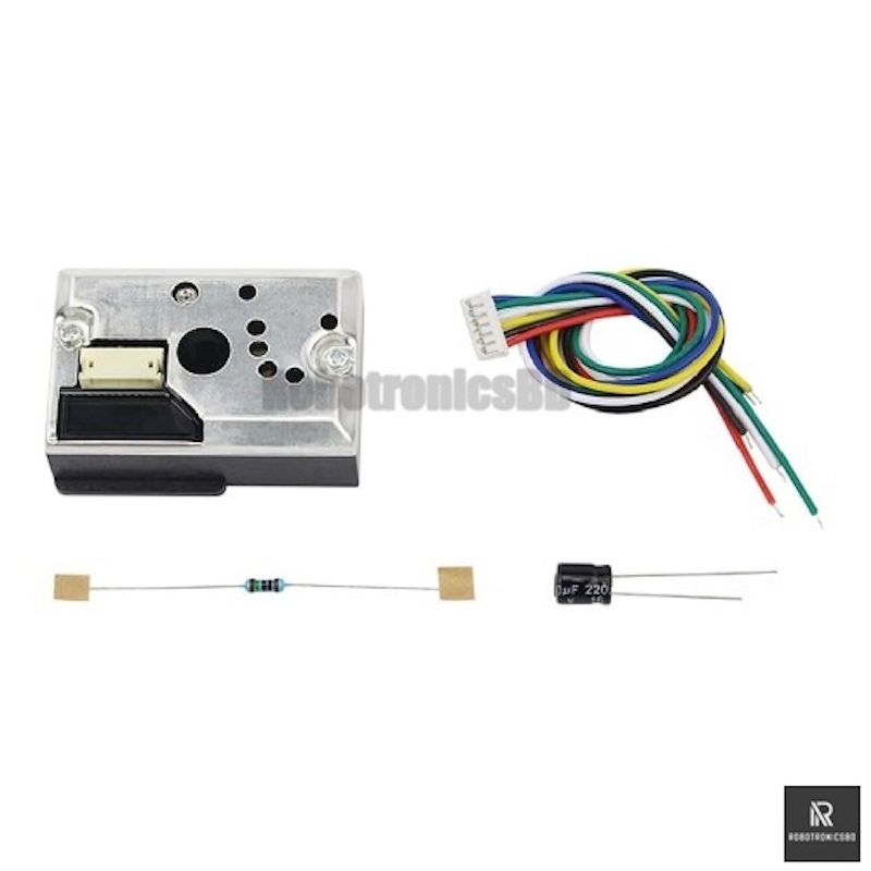 Picture of GP2Y1014AU0F Optical Dust Sensor | PM2.5 Air Quality Detection Module for Arduino, ESP32, Raspberry Pi (Multicolor)