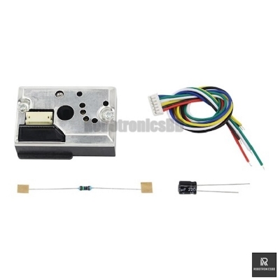 Picture of GP2Y1014AU0F Optical Dust Sensor | PM2.5 Air Quality Detection Module for Arduino, ESP32, Raspberry Pi (Multicolor)