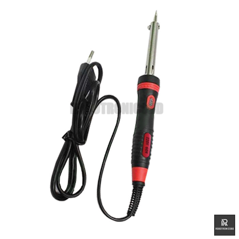 Picture of Soldering Iron Combo Pack | 6 in 1 Kit | 60W Soldering Iron with Indicator Light, Desoldering Pump, Stand, Solder Wire, Rosin, Paste | DIY & Electronics Repair Kit (Multicolor)