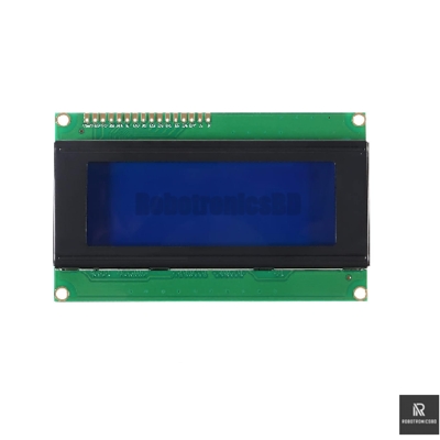 Picture of 20x4 LCD Display Module | 20x4 Character Display | Parallel Interface | Compatible with Arduino, Raspberry Pi, ESP32 (Blue)
