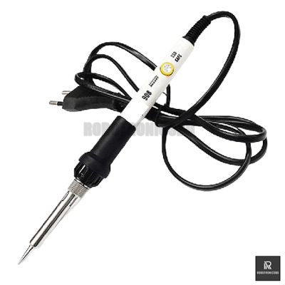 Picture of Soldering Iron Combo Pack | 6 in 1 Kit | 60W 908 Soldering Iron, Desoldering Pump, Stand, Solder Wire, Rosin, Paste | DIY & Electronics Repair Kit (Multicolor)