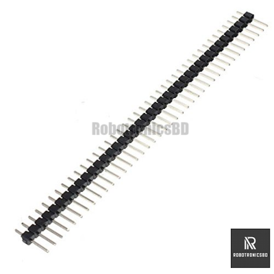 Picture of 3 Pcs Male Header Connector  Pin 40×1 Straight Pins Single Row 2.54mm Pitch (3 Pcs)