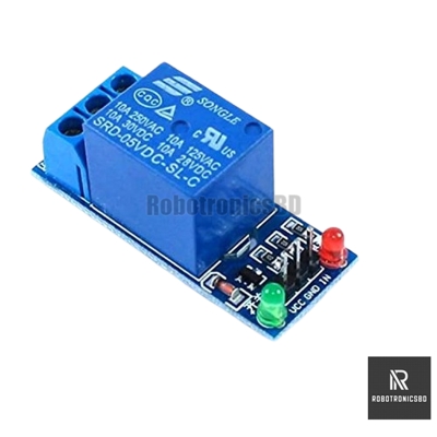 Picture of 1 Channel 5V Relay Board Module for Arduino | 5V Relay Switch (Blue)