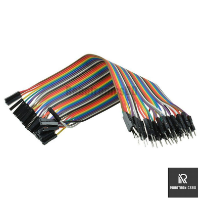 Picture of 20 pcs Male to Male / Male to Female / Female to Female jumper wire  connection wire for breadboard 20 cm 2.54mm (40Pcs Male to Female)