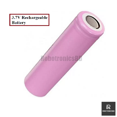 Picture of 18650 3.7V  Lithium-ion Rechargeable Battery for Power Supply Pink Color Battery (1 PCS)