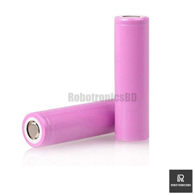 Picture of 18650 3.7V  Lithium-ion Rechargeable Battery for Power Supply Pink Color Battery (2 PCS)