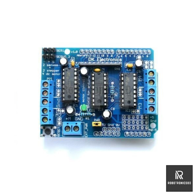 Picture of L293D Motor Driver Shield For RC Project- Stepper/Servo Motor Control Shield with Arduino (Without Header)