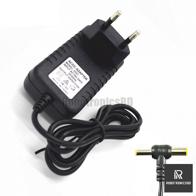 Picture of DC 12V Power Supply Adapter Normal Quality - AC 220V To DC 12V 2A Power Supply Adapters Chargers (Black)