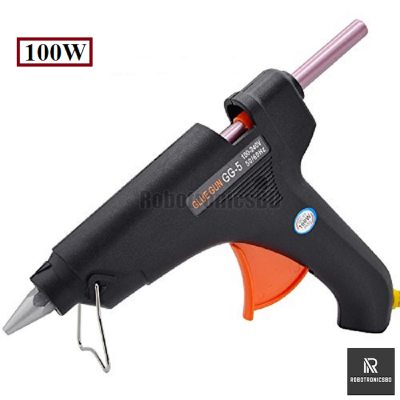 Picture of Hot Melt Glue Gun - 100W Electric Glue Gun Hot Melt - Black Color (Only Glue Gun)
