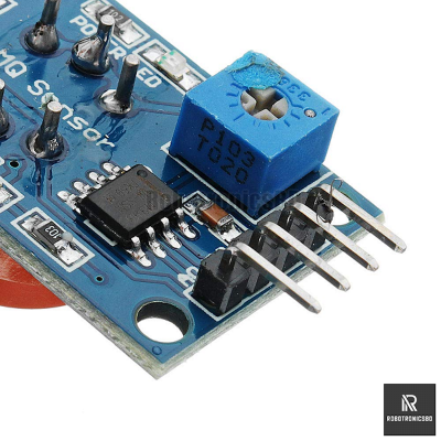 Picture of MQ3 Alcohol GAS Sensor for Arduino Alcohol Detector Project (Blue)