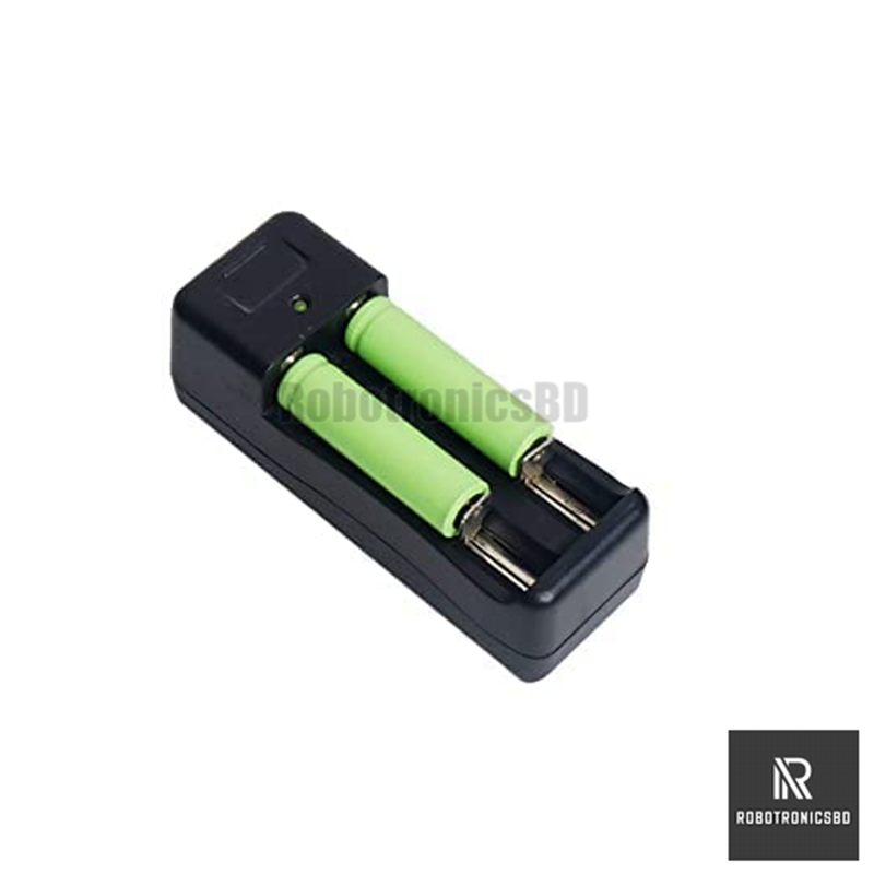 Picture of Li-ion Battery Universal Charger Dual 3.7V Battery (16340/10440/14500/18650 Battery Charger) (Black)