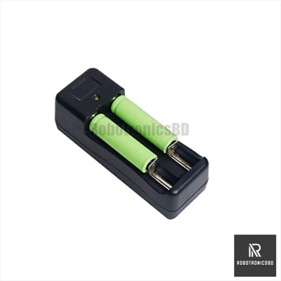 Picture of Li-ion Battery Universal Charger Dual 3.7V Battery (16340/10440/14500/18650 Battery Charger) (Black)