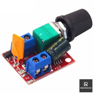 Picture of High-Quality PWM DC Motor Speed Controller with PF 5V-28V 12V 24V 5A PWM DC Motor Speed Control Switch Controller Volt Regulator LED Dimmer Tool Professional (Red)