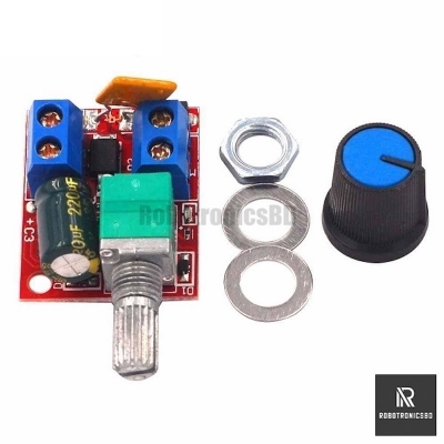 Picture of High-Quality PWM DC Motor Speed Controller with PF 5V-28V 12V 24V 5A PWM DC Motor Speed Control Switch Controller Volt Regulator LED Dimmer Tool Professional (Red)
