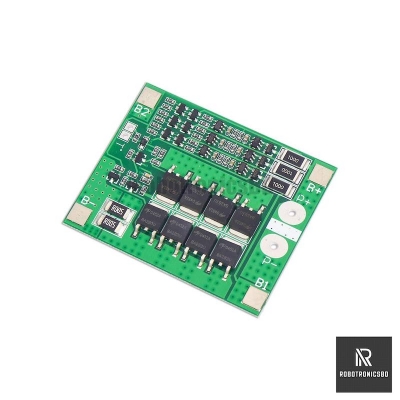 Picture of 3S 25A Balance BMS Circuit Module 12.6v Li-Ion Battery Protection Board - 3S 25A Balance BMS Module (Green)