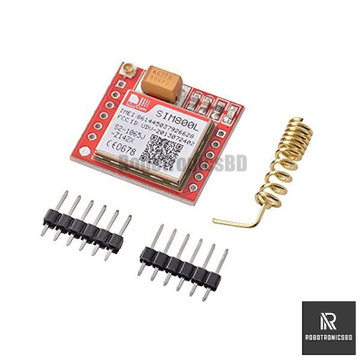Picture of SIM800L Module Micro SIM Card Core Quad-Band TTL Serial Port Antenna PCB for  Arduino ESP Board (Red)