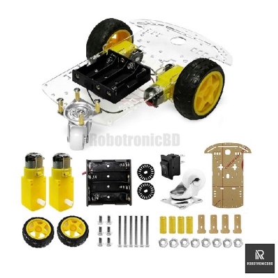 Picture of 2WD Smart Robot Car Chassis Kits For Arduino Robot Car | 2 Wheel Motor Chassis Kit (Multicolor)